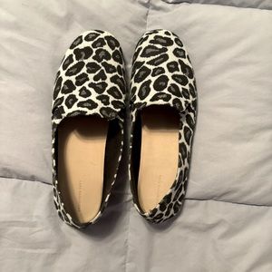 Animal Print Flats, Size 8.5